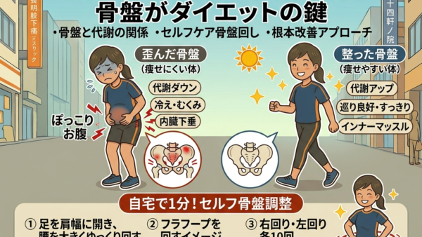 【夏本番のダイエット】骨盤を整えると代謝が上がる？痩せやすい体を作る秘密を徹底解説！