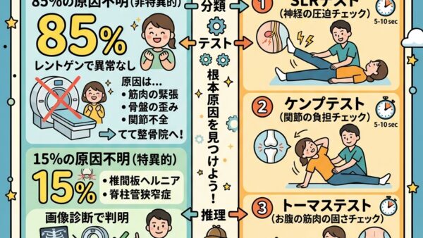 【あなたの腰痛はどっち？】プロが教える「腰痛の2大分類」と痛みの犯人を暴く検査法！