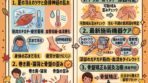 【秋の健康情報】「夏のツケ」が身体を襲う！？秋に増える不調の原因と、根本撃退法