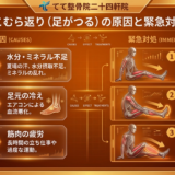 夜中に突然の激痛！「足がつる（こむら返り）」の原因と、つった時の緊急対処法