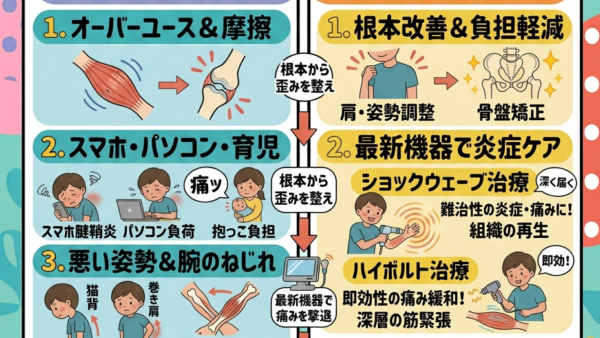 【手首・指の痛み】スマホや家事で痛む「腱鞘炎」…休めない時の対処法と根本ケア