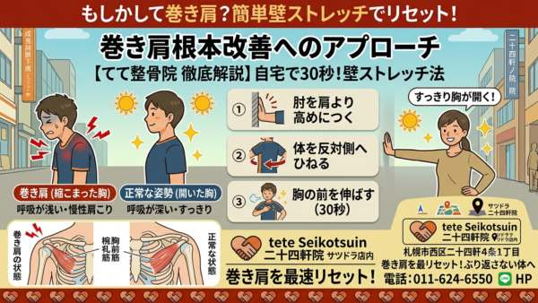 【鏡を見てハッとしたら】もしかして巻き肩？セルフチェックとプロが教える簡単ストレッチ