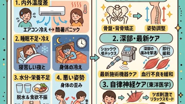 【夏バテだと思っていたら…】身体のだるさ・不眠の原因は「自律神経の乱れ」！？プロが教える整え方
