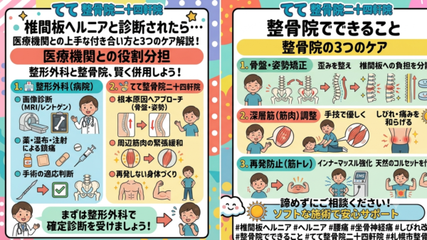 【椎間板ヘルニアと診断されたら】整骨院でできること・医療機関との上手な付き合い方